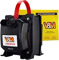 Transformador 110v para 220v 2000VA Bivolt V&M Transformador 220 para 110