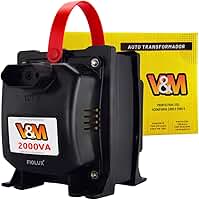 Transformador 2000va Vm De 127 220 E 220v 127v 110 Bivolt Conversor Voltagem Energia Para Geladeira Eletrolux Duplex 110v Freezers Máquina Costura Lavar Roupas 12 Kg Cervejeira Transformadores Freezer