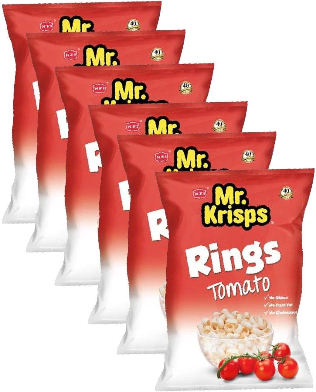 Mr Krisps Potato Rings Tomato Flavour, 25 X 15 gm