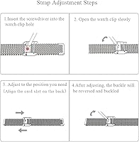 Vista 2 de Correa de metal compatible con Mi Band 8, Mi 8 bandas de repuesto para pulsera con marco de metal