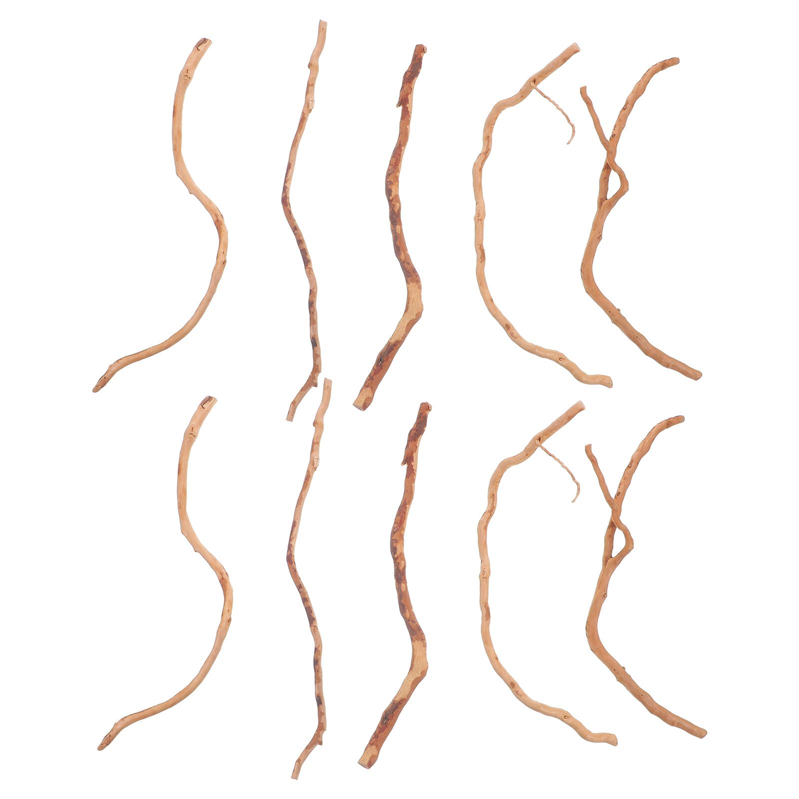 Kisangel 20pcs Natural Aquarium Wood Branches Driftwood Decoration 15-25cm Fish Tank Log Sticks for Freshwater Terrarium Safe Fish