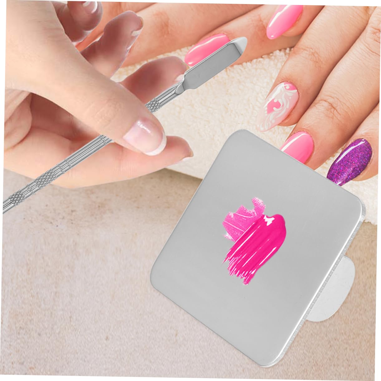 BESPORTBLE 5 Juegos De Espátulas Ligeras Para Mezclar Maquillaje Esencial Para Artistas De Uñas.