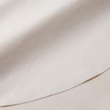 Violet Linen Wide Premium Cushioned Heavy Duty Vinyl Textured Pattern, Vinyl Surface, Polyester Backing, Cream, 70" Round Table Pads