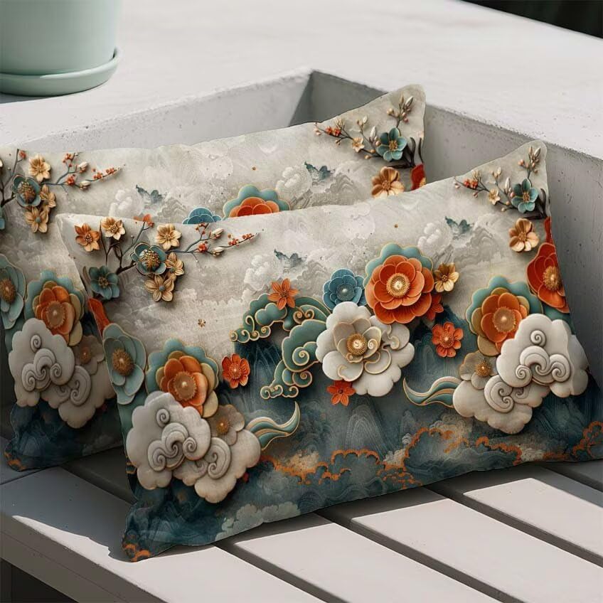 Decoration maison pillow case rectangulaire pour grand coussin de jardin