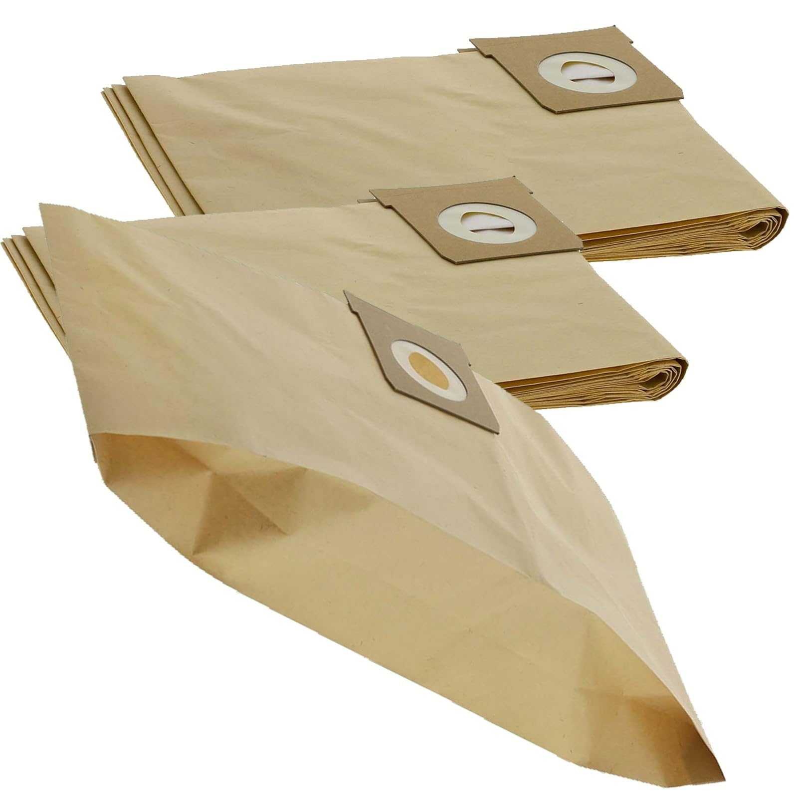 Masterpart Vacuum Paper Dust Filter Bags, 16 & 20 Litre, Pack Of 10, Compatible With MacAllister Wet & Dry Vacuum Cleaners