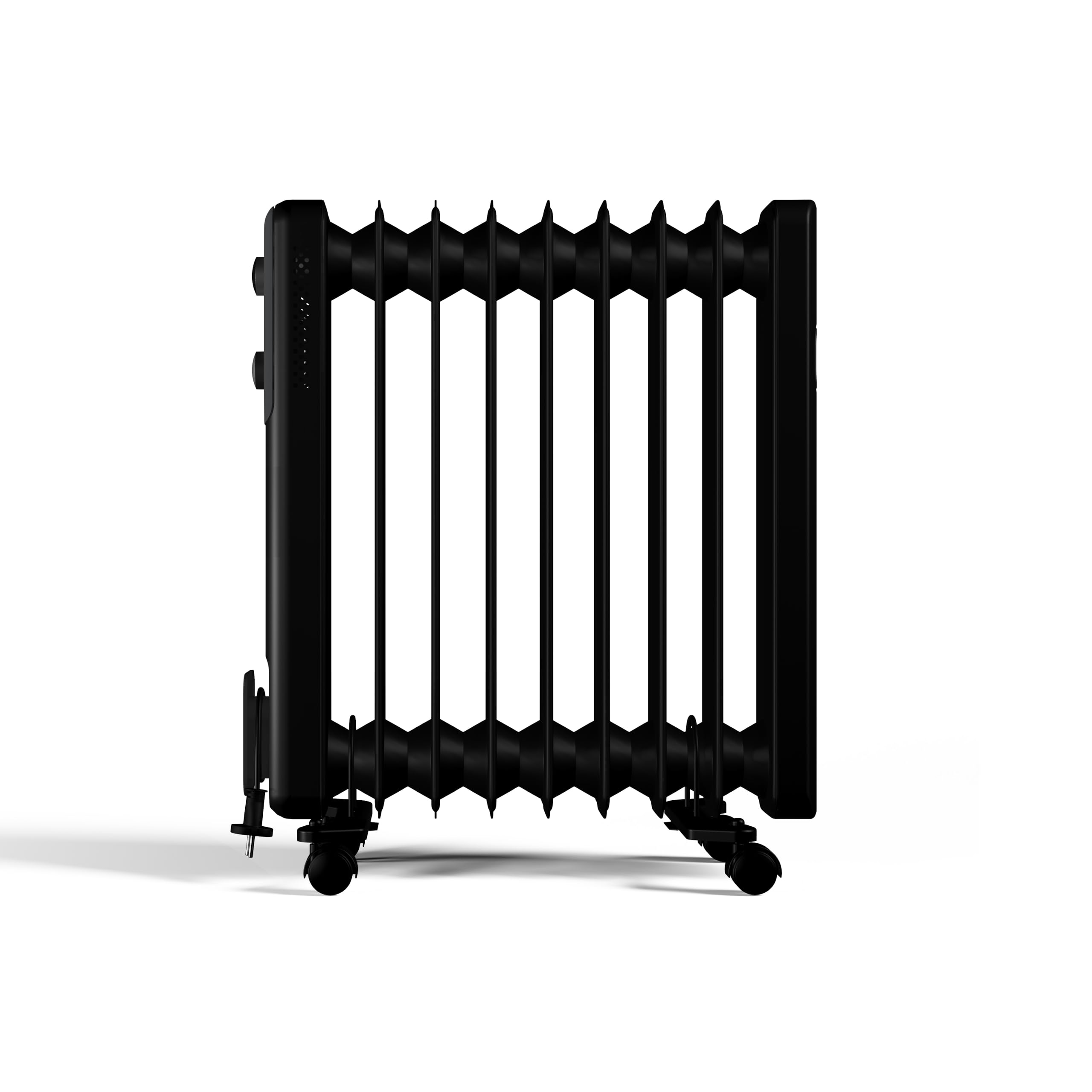 Tristar Radiador de aceite - 9 costillas - 2000 W - 3 niveles de calor - Termostato ajustable - Protección contra sobrecalentamiento y vuelco - Función silenciosa - Con ruedas y asa - Sistema de