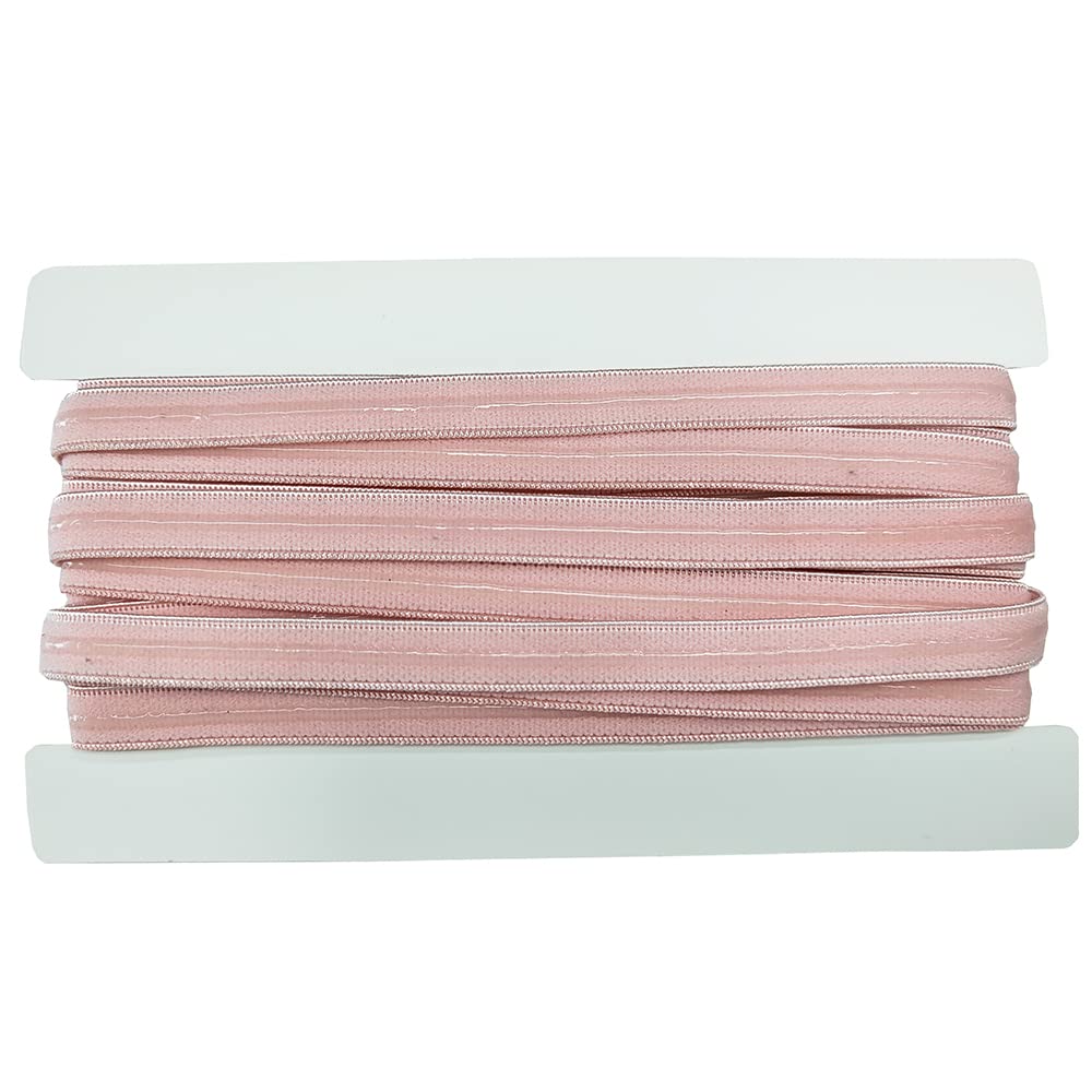 Multi Colors Stretchy Silicone Elastic Tape 10mm Width for Garment Accessory 5 Yards per Roll (Pink-1)