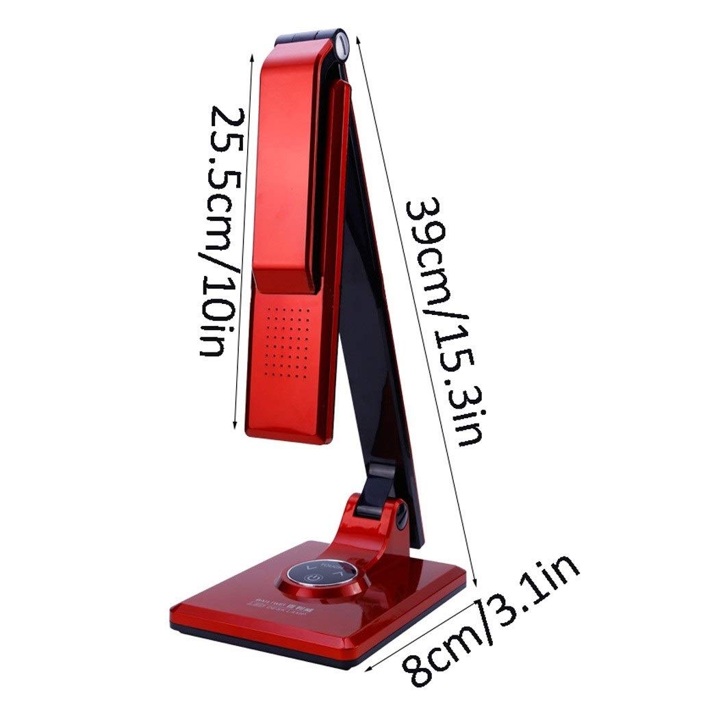 Lampada da Scrivania/Lampada da Tavolo Studente Lampada di Lettura Pieghevole Work Lamp (dimmerabile, Nessuna Luce intermittente) Camera Lampada da Comodino Smart Touch Interruttore Desk Lamp Lampada