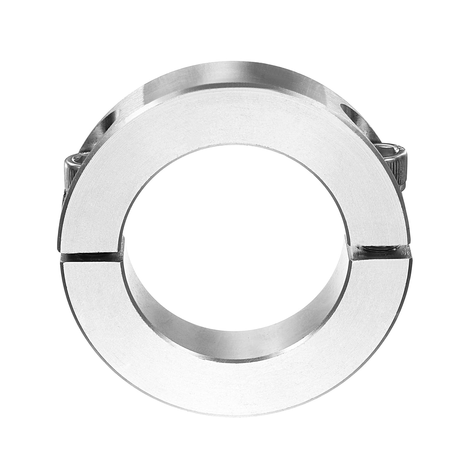 Double Split Shaft Collar 1-1/4" Bore, Two Piece Clamping Collar 2-1/16" OD 1/2" Thickness, 303 Stainless Steel Set Screw Split Collar