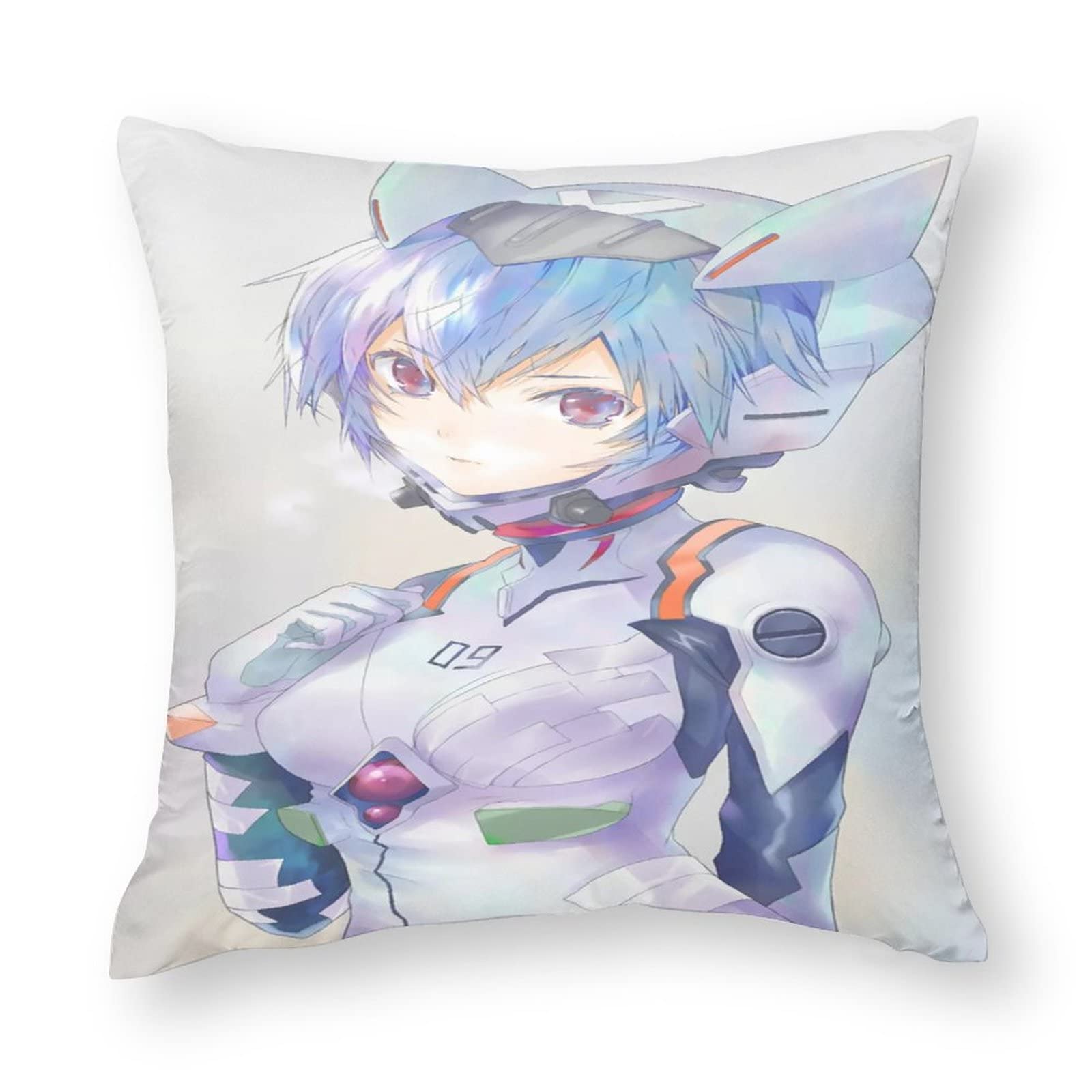 Amazon｜人気 新世紀エヴァンゲリオン 綾波レイ枕カバー両面ウール