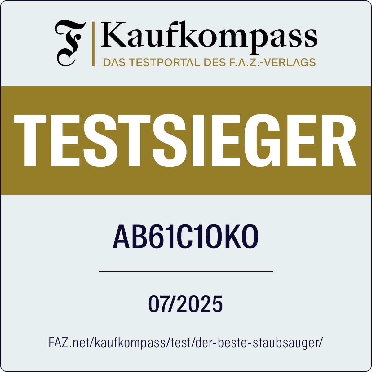 AEG CLEAN 6000 ÖKO Staubsauger mit Beutel, Hohe Saugleistung, Zusatzdüsen, XL-Räder, Edelstahl-Teleskoprohr, aus 65% Recyclingmaterial, 12 m Kabel, 850 Watt, Zubehör, Grau, AB61C1OKO