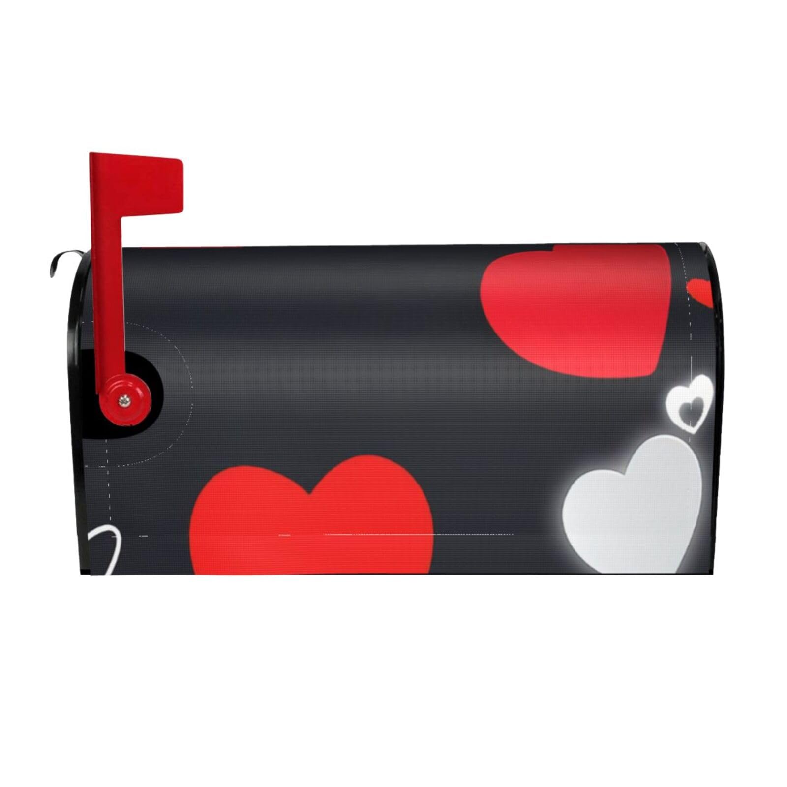 Happy Valentine'S Day Print Mailbox Cover Wraps Post Letter Box Cover Decor For Outside Garden Yard Farmhouse Home