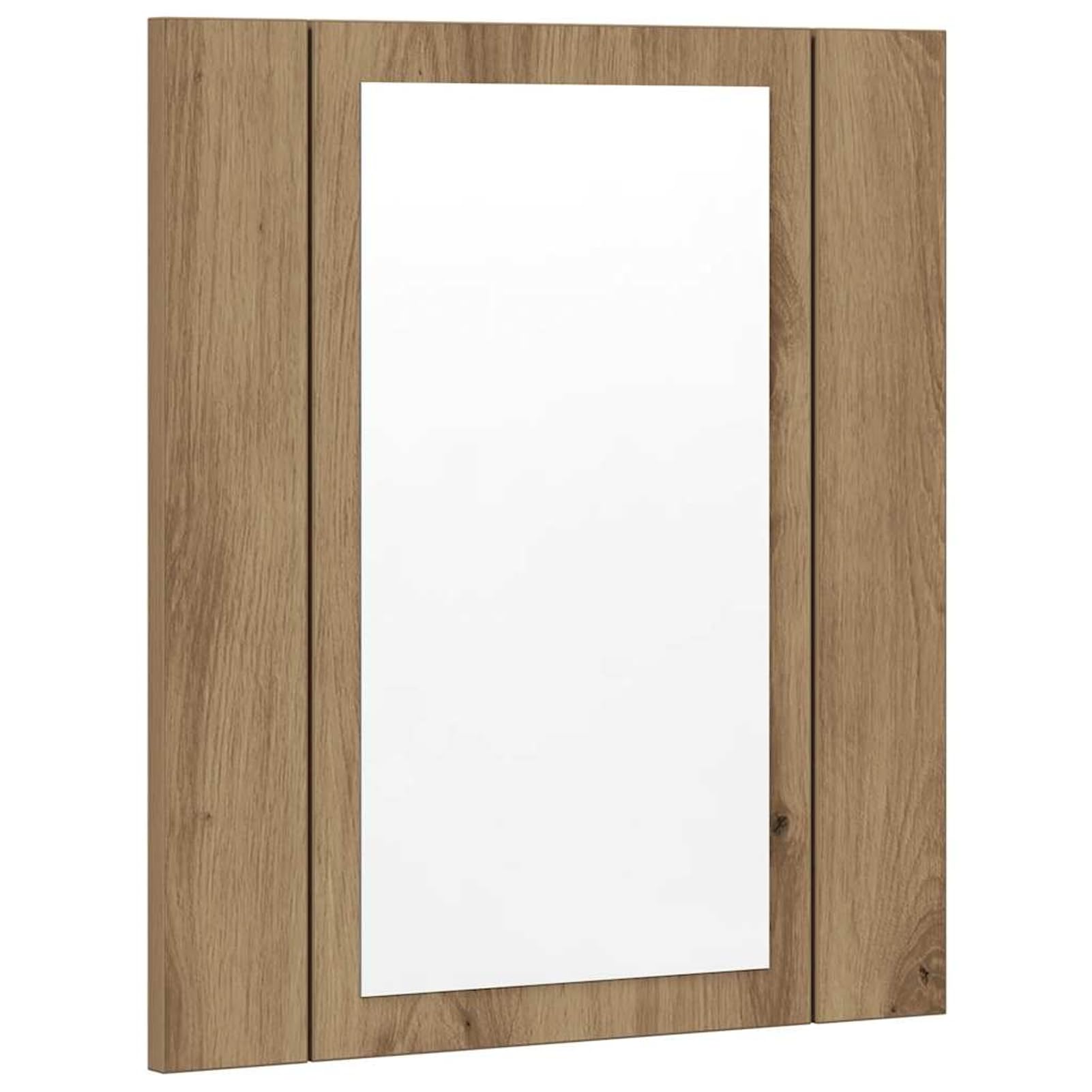 Specchio contenitore da bagno con LED, mobile bagno specchio LED in legno multistrato, robusto e stabile, resistente all'umidità, 40x12x45 cm, ampio spazio portaoggetti, design a montaggio a parete fo