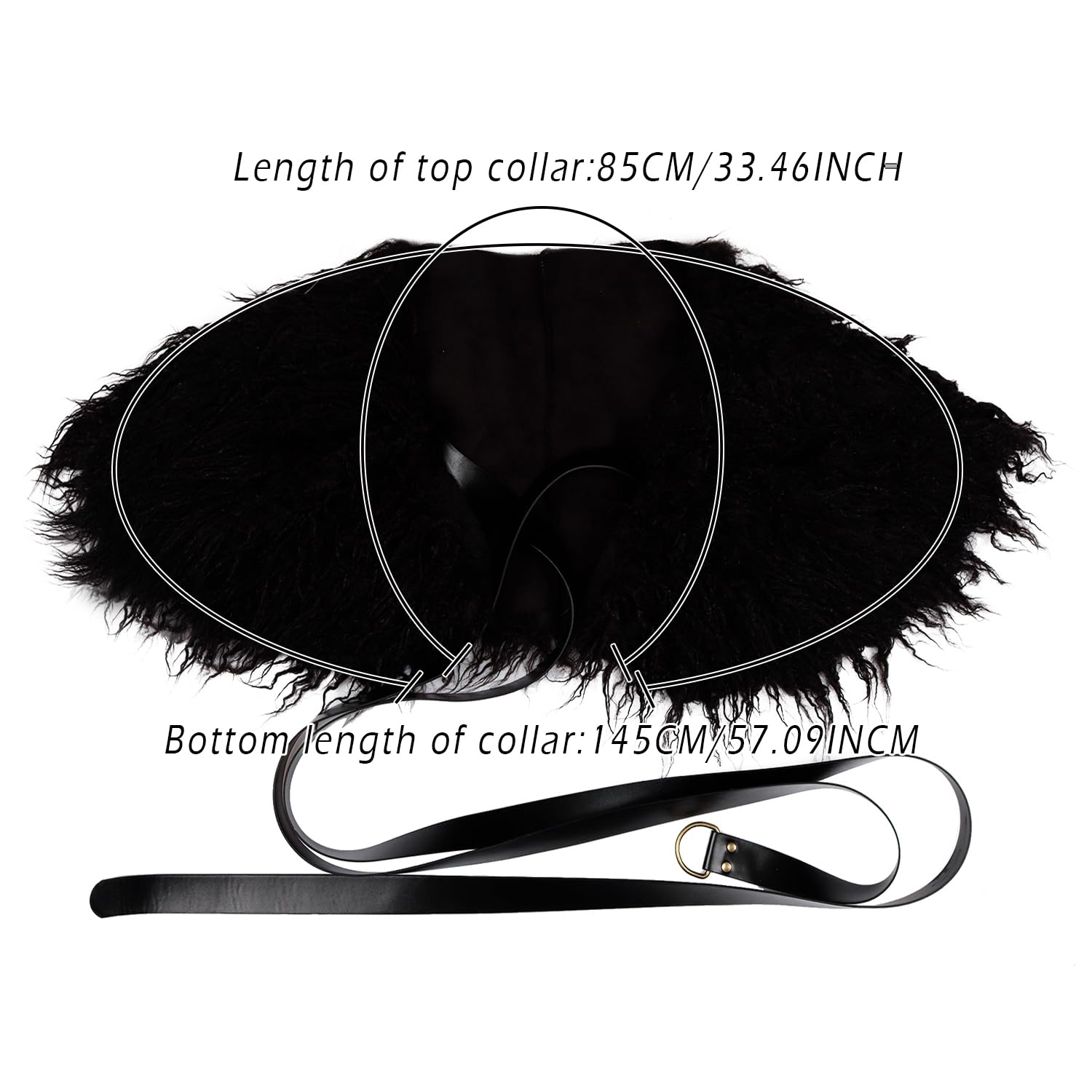 Stola Vichinga In Pelliccia Sintetica Per Donna - Coprispalle Elegante Per Costumi E Serate - Foto 3