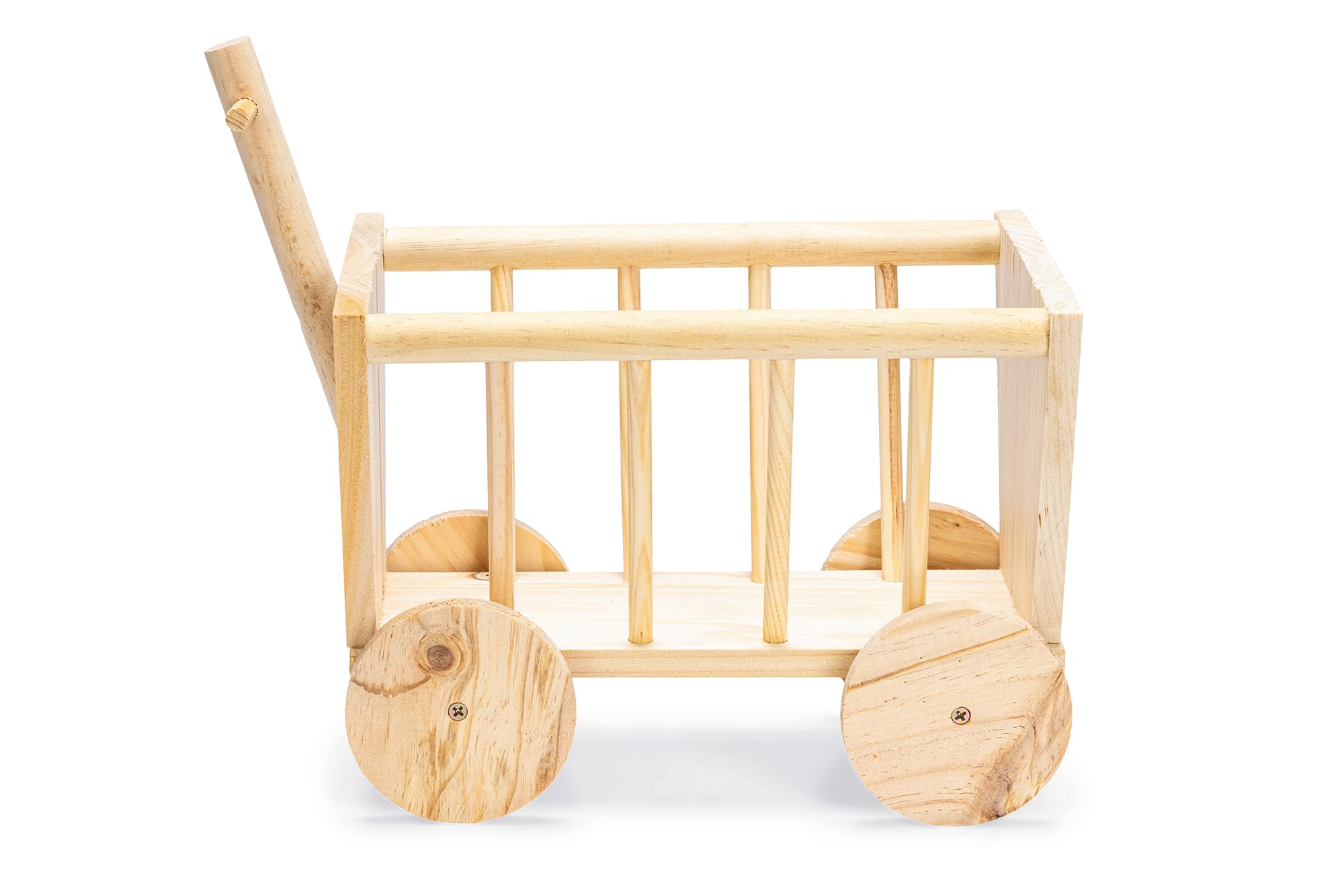 Flamingo Râtelier en Bois Chariot pour Rongeur 29 cm