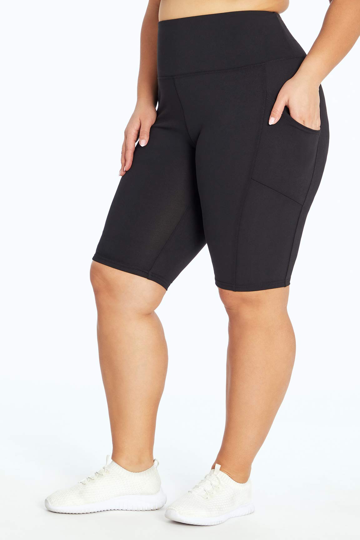 MarikaWomen's Plus Size Olivia Tummy Control Pocket Bermuda Short