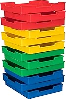 Vista 1 de Really Good Stuff Bandejas de plástico - Juego de agrupación de 12-4