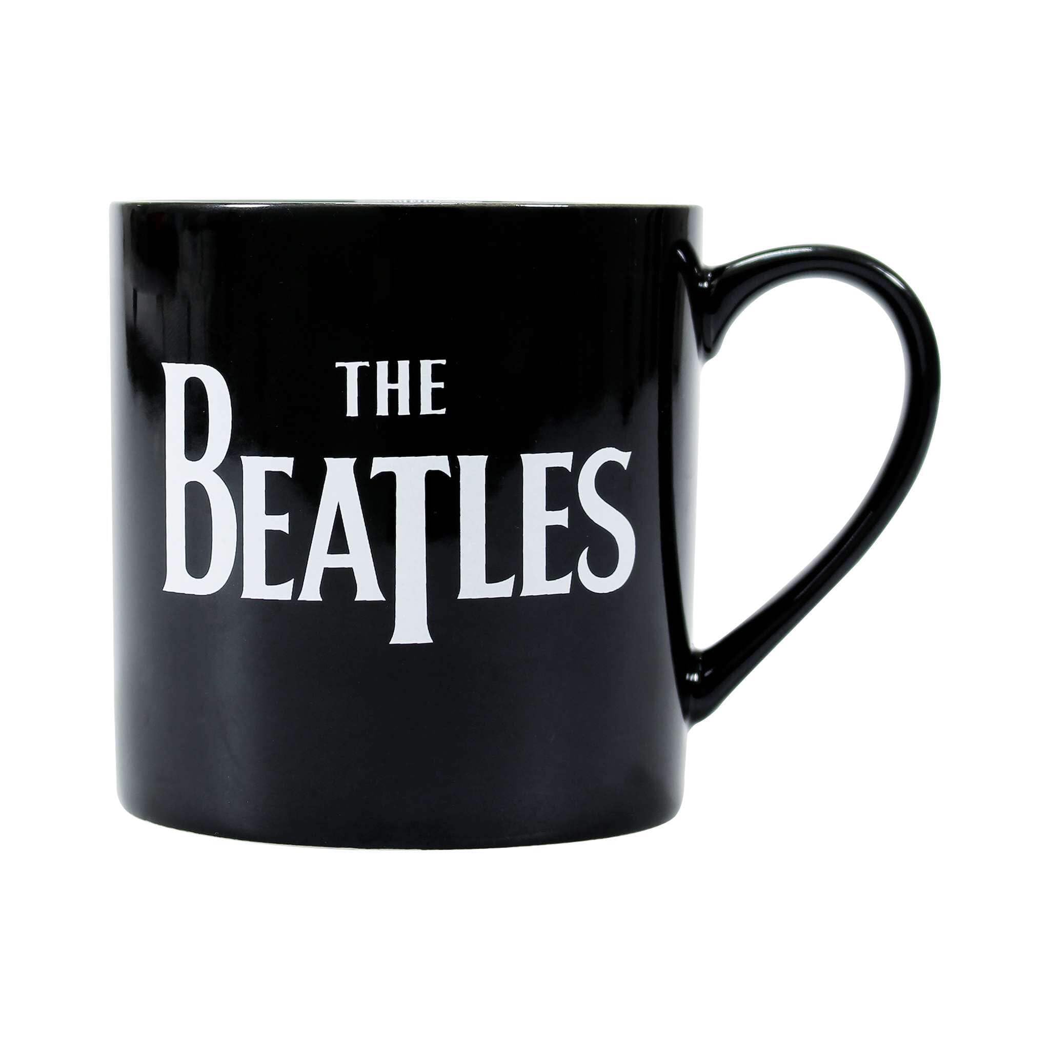 Beatles Classic Drop T Band Logo Mug - Black - One Size