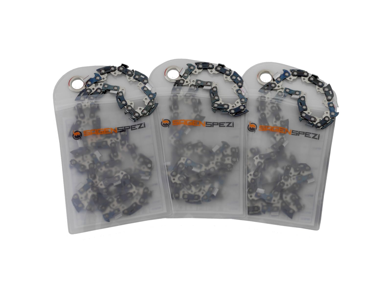 SÄGENSPEZI Juego de 3 cadenas de sierra de 325 pulgadas, 1,6 mm, 68 TG, carburo cementado, cadena de repuesto para casi todos los modelos de motosierras