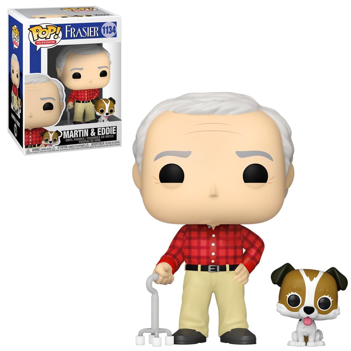 Amazon.com: Funko Pop! TV: Frasier - Martin Crane with Eddie Vinyl
