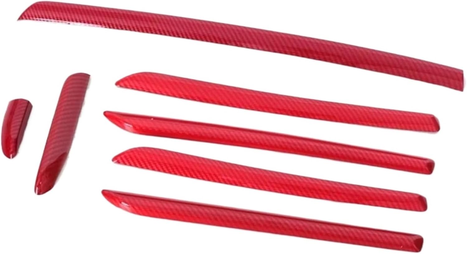 Carbon Fiber Color Car Center Console Dashboard Trim Strips 3pcs for A3 8V 2014-18 LHD ABS Interior Accessories(E LHD)