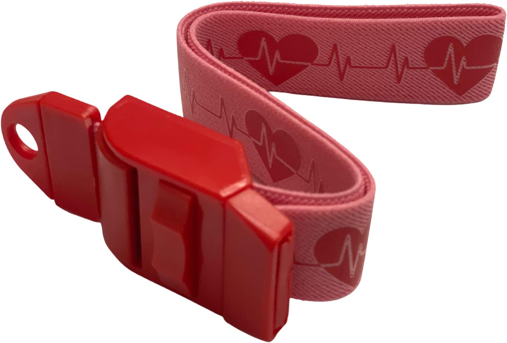 Pink Heart/ECG Tourniquet - Quick and Slow Release - Latex Free