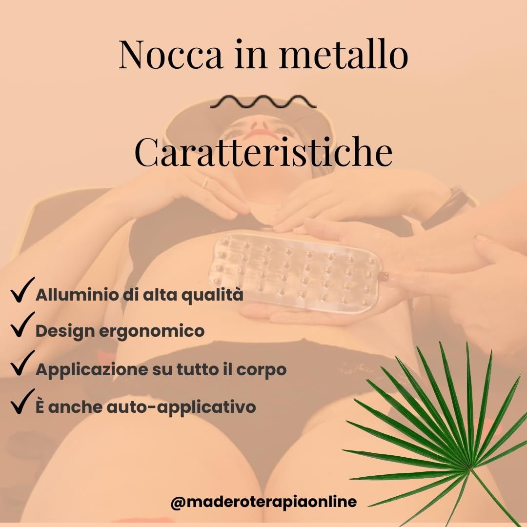 Metalterapia per il corpo | Metalterapia rassodante e anticellulite | Terapia con il legno | Elemento modellante per metalterapia (NOCINE DEL CORPO)