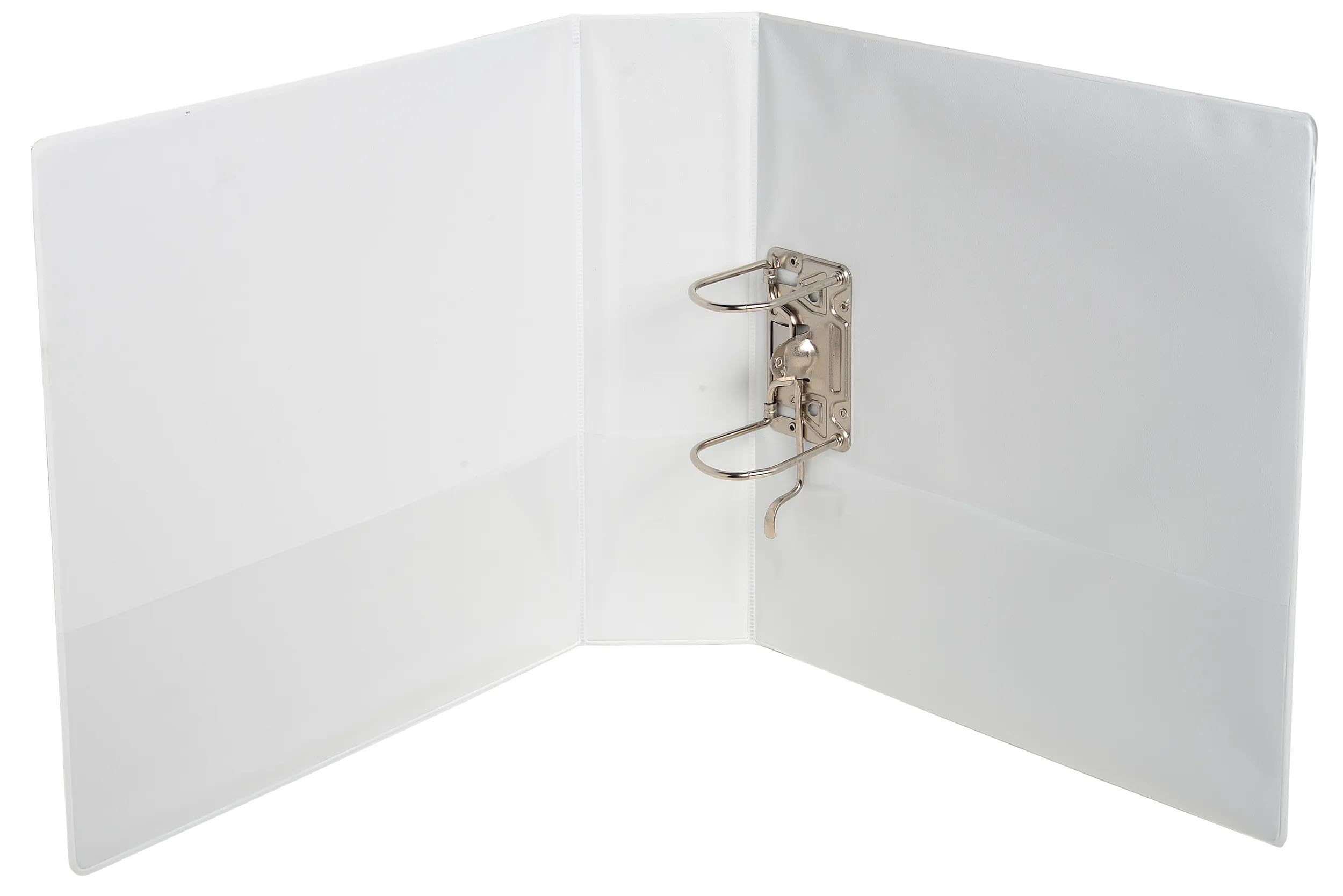 Exacompta - Réf. 53945E - Carton de 10 classeurs à levier personnalisables Kreacover - 2 poch.extérieures et intérieures - Dos 80mm - Dimensions 32 x 30 cm - Format à classer A4 maxi - Blanc