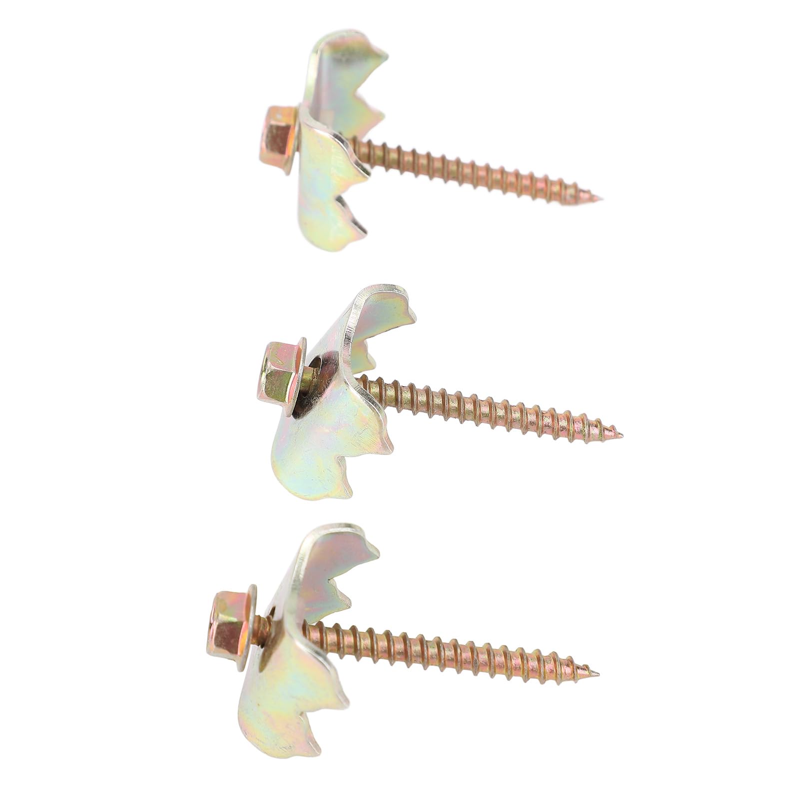Fence Staples 100Pcs Fence Nails Robust Steel Wire Fence Staples with Wire Fixer, 1.93in Compact Easy Installation Steel Wire Fencing Nails Screws for Field Garden Farm