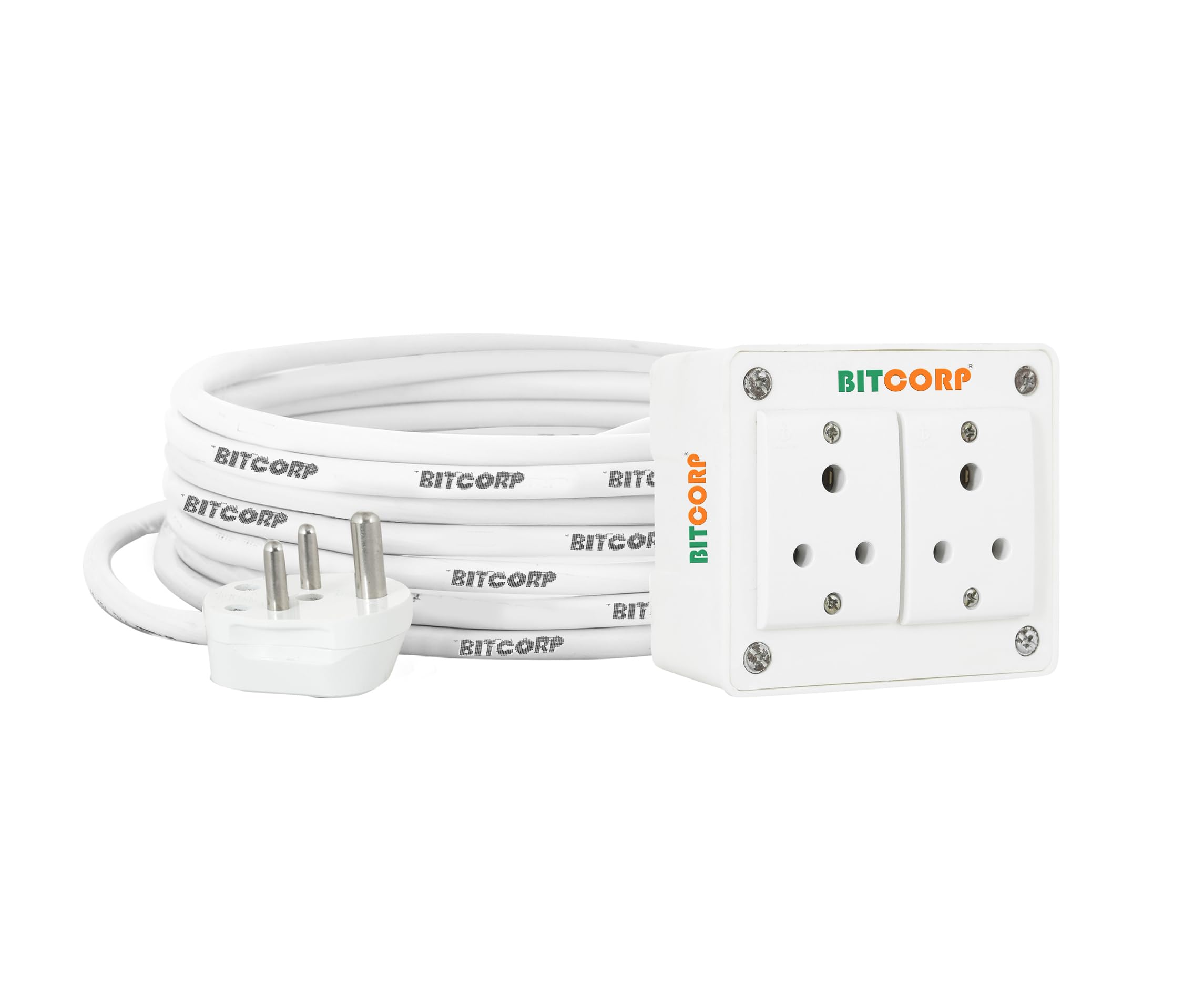 Bitcorp Extension Board Small and Heavy Duty Junction Box 6A 10A 13A 2 Way Socket (2000) Load Capacity High Voltage with Thermal Protection Surge Control 1 Meter Long Cable Cord (White) (B0BZKTDLZ4) Amazon Price History, Amazon Price Tracker