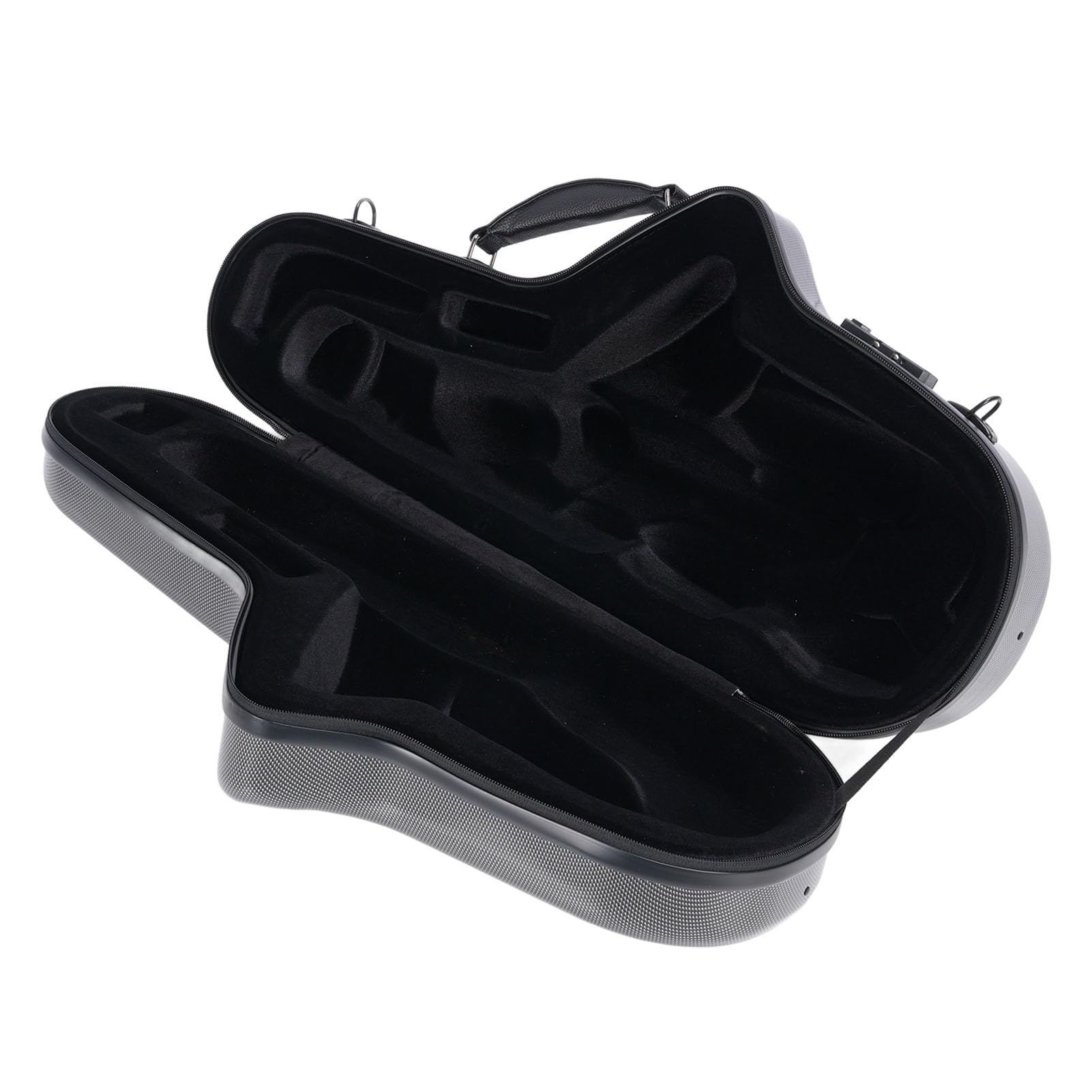 Walfront Custodia Rigida per Sassofono Contralto, Plastica Rinforzata con Fibra, Protezione Completa, Trasporto Comodo, Adatta per Sassofoni Contralto Standard