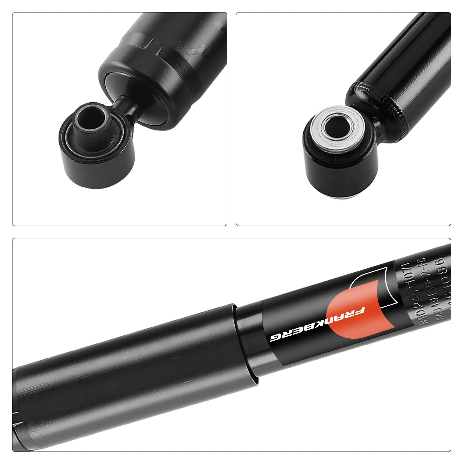 Frankberg 2 amortiguadores traseros 396 mm presión de gas 5206YQ | Compatible con: Tipi de socio, DS5, Berlingo Multispace B9, DS5 KF