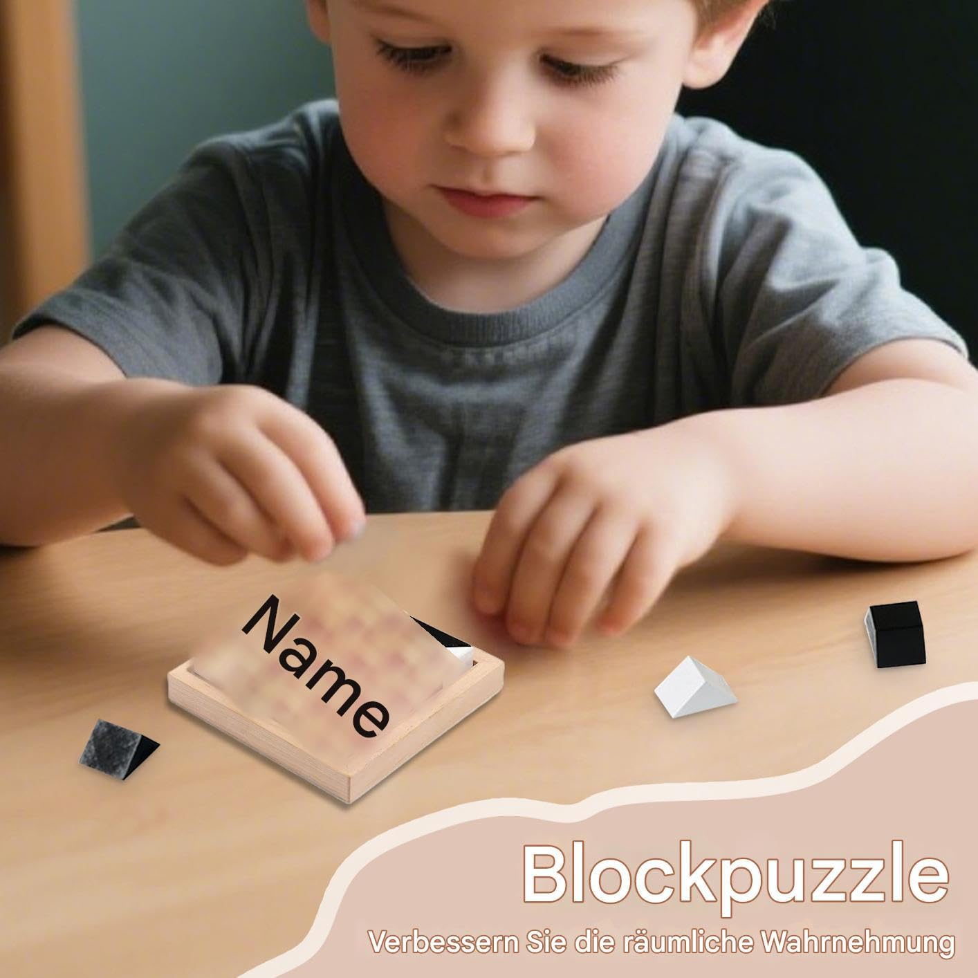 Würfel Puzzle Mit Aufbewahrungsschale Pädagogisches Steckpuzzle