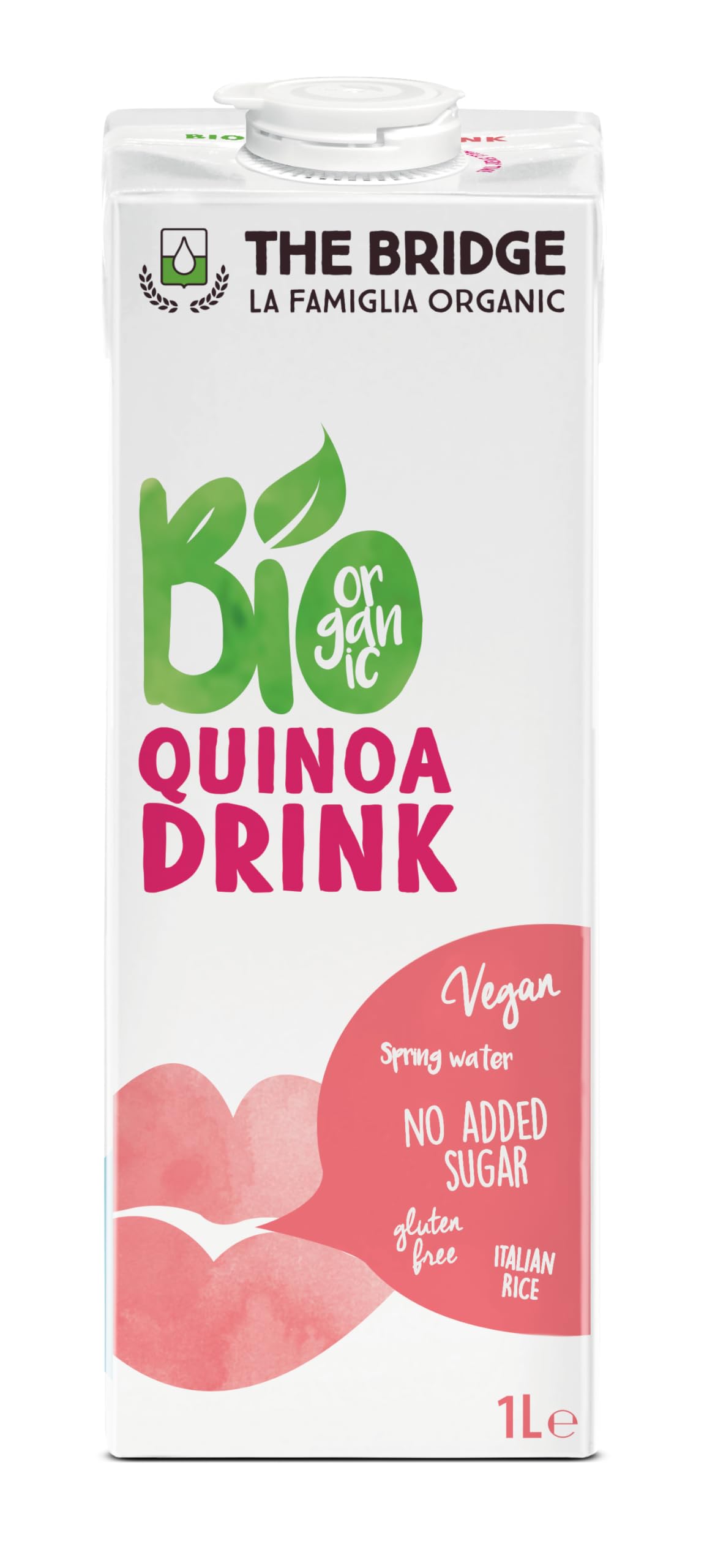 The Bridge - Bio Quinoa Drink - Bevanda Biologica a base di Quinoa (Formato da 1 litro, Scatola da 12 pezzi)