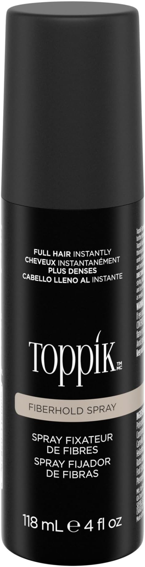 FiberHold Spray Strengthens the Magnetic Bond Between Hair Building Fibers and Hair Strands For Fuller and Thicker Natural Looking Hair for Men and Women, 118ml
