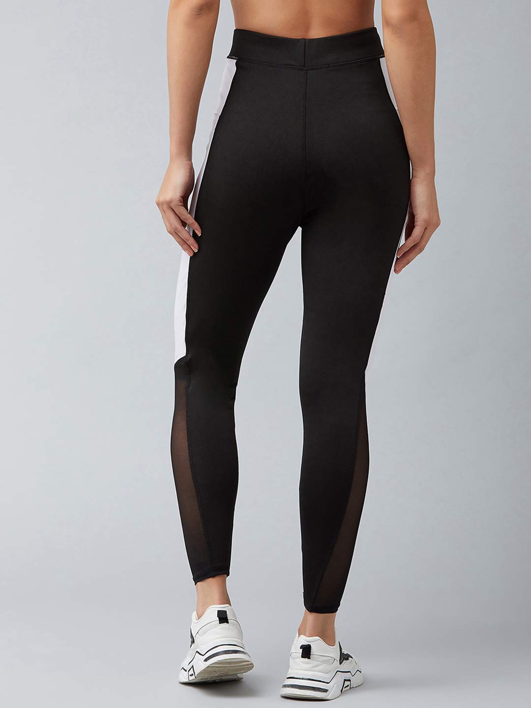 BLINKIN Pantalones de yoga elásticos para mujer y pantalones de gimnasio para mujer, con inserto de malla y bolsillos laterales (1869)
