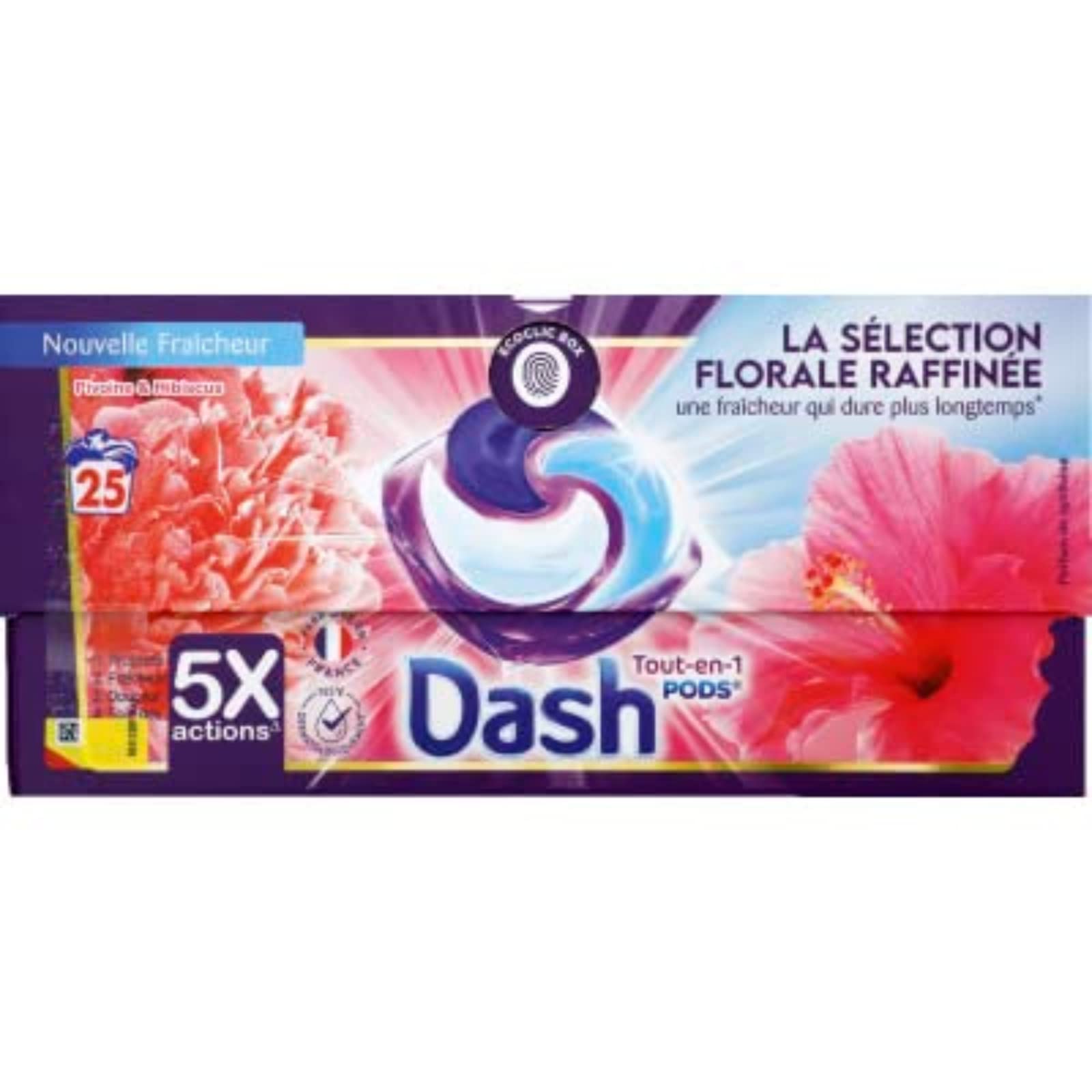 Dash All-in-1 Waschmittel PODS Pfingstrose & Hibiskus 25WL, 592,5g