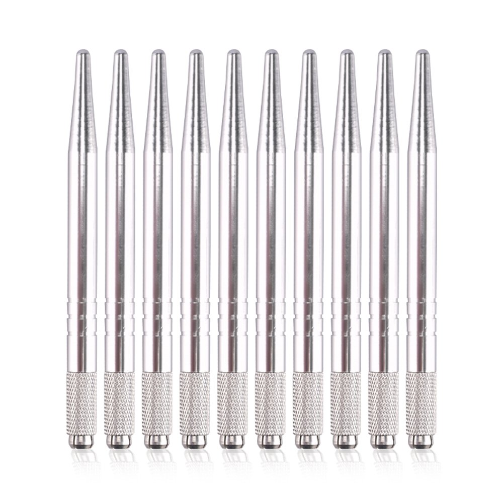 QMYBROWPermanent Makeup Hand Tool 10pcs/Pack Microblading PRO Pen Manual Microblade Needle Holder-