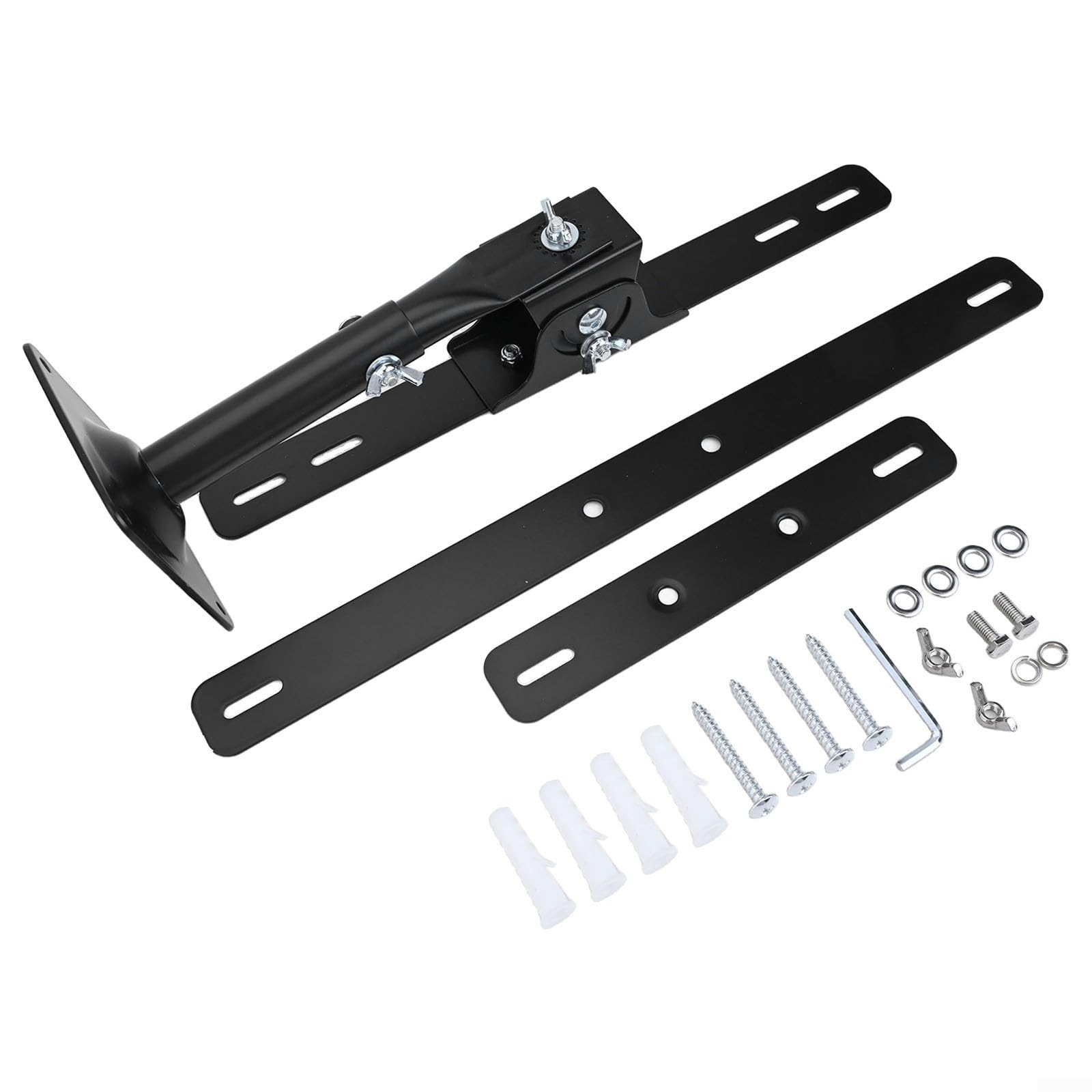Soporte de panel solar inclinable ajustable de acero con rango de 0 a 90° para optimización de ángulos, montaje flexible en pared o suelo, soporte de diseño multiplaca