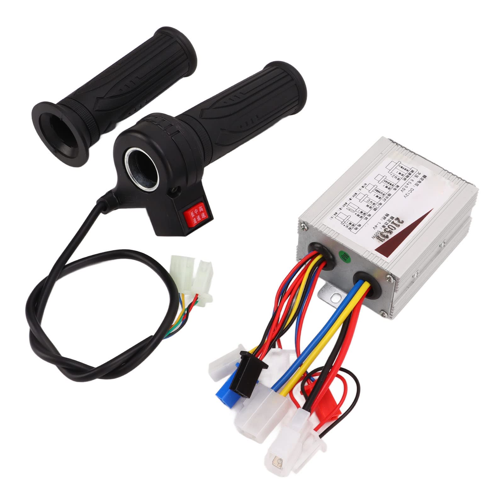 Kit de Contrôleur de Vélo 12V 500W DC Moteur Brushed Controller Trois Vitesses Poignée d'Accélérateur pour Vélo électrique Scooter