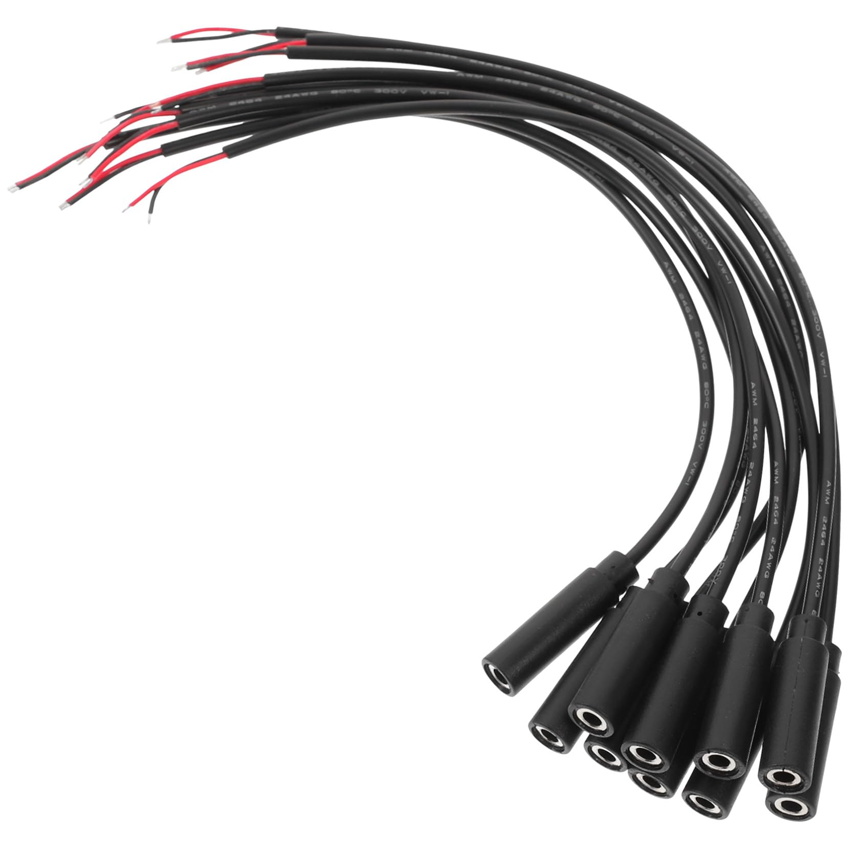 PartyKindom 50pezzi Cavo Audio Femmina Filo Per Cuffie e Microfoni Facile Da Installare e Resistente Compatibile Con Dispositivi Musicali e Gaming Nero