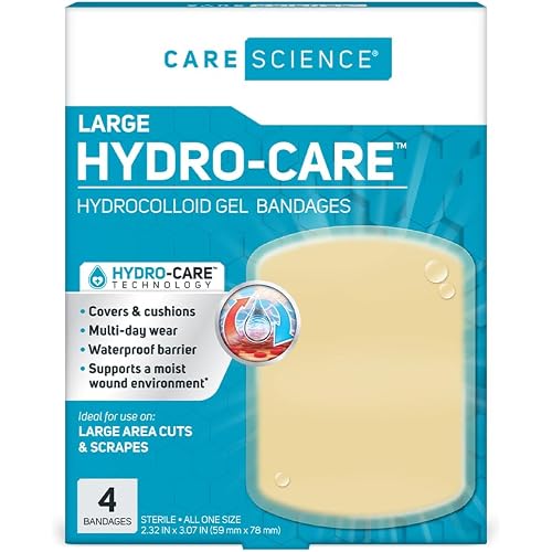 Care Science Large Hydrocolloid, 2.3in x 3in, 4 Count