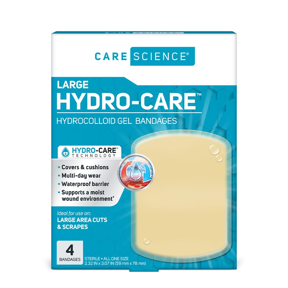 Care Science Hydrocolloid, Large, 2.3 in x 3 in, 4CT