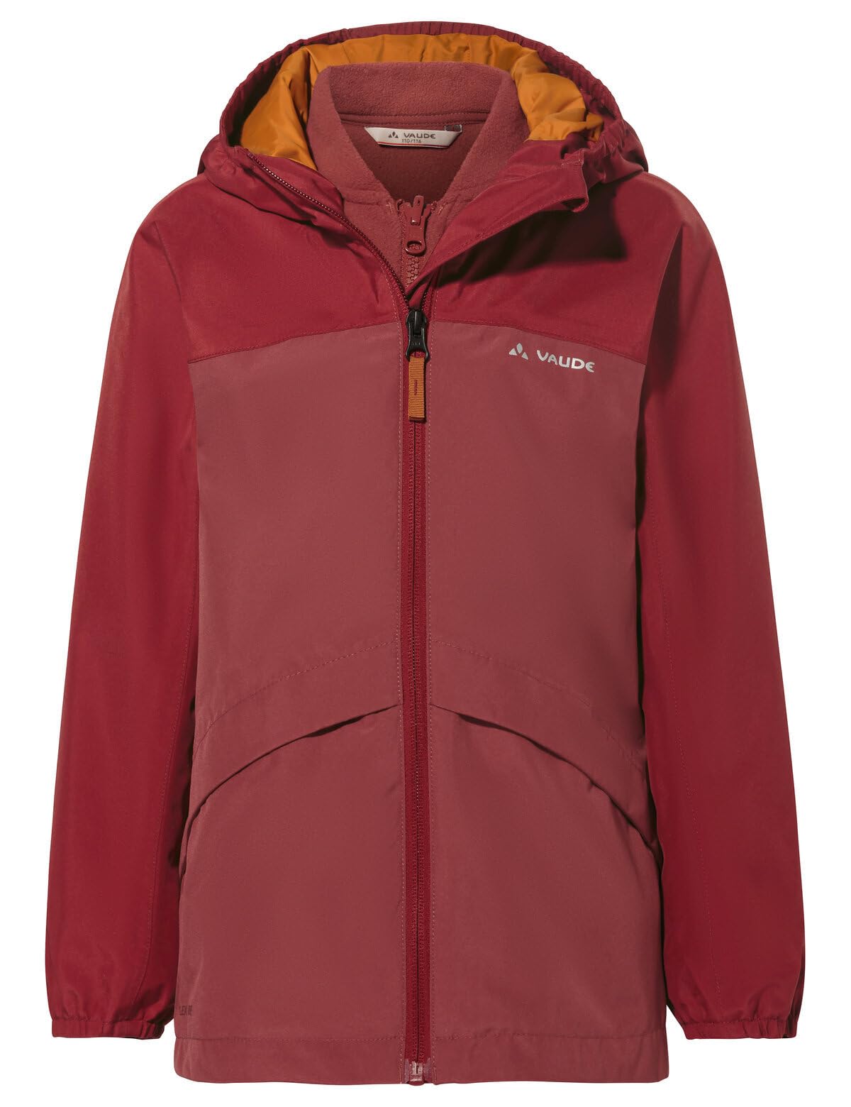 VAUDE 3 in 1 Jacke Kinder Escape – Outdoorjacke Kinder Wasserdicht & Winddicht mit abnehmbarer Fleece-Innenjacke – Atmungsaktive Doppeljacke Kinder ideal für Alltag & Freizeit