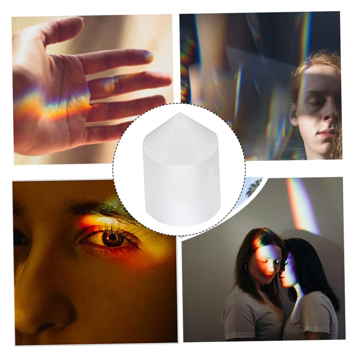 Alipis Teaching Photography Supplies: Conical Lens Sensor Optical Circular Cone Prisms for Home School