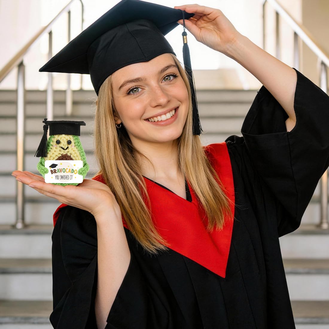HUKUMA Avocat Positif Fait Main Cadeau Humoristique Remise de Diplôme Porte-Bonheur Fin d'Etudes