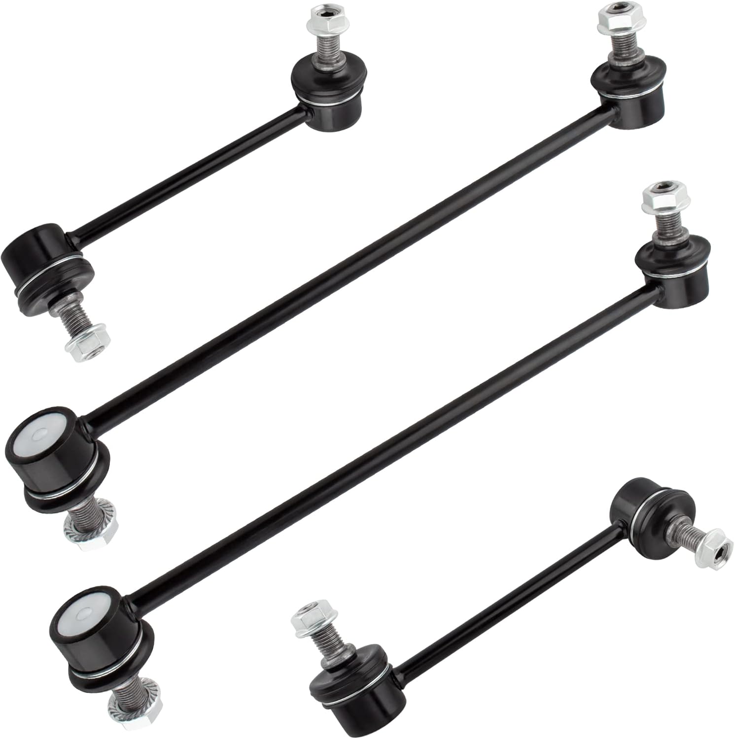 BOXI 4pcs Front & Rear Stabilizer Sway Bar End Links Fit for Acura Mdx 2001 2002 2003 2004 2005 2006 / for Honda Pilot 2003 2004 2005 2006 2007 2008 | K90349 K90716 K90717