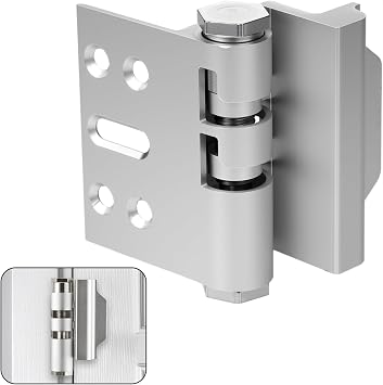 MaxxGeek Home Door Reinforcement Lock - High Security Anti-Burglary Lock, Aluminum Guard for Home Security Silver Oxide