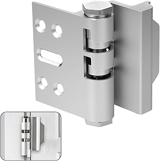 Home Door Reinforcement Lock - High Security Anti-Burglary Lock, Aluminum Guard for Home Security (Silver Oxide)