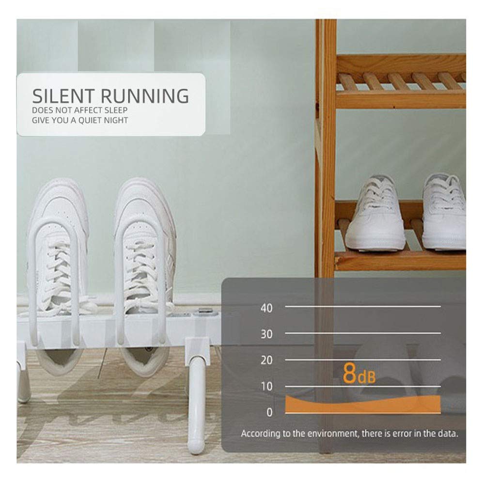 ERTYU Asciuga Scarpe Elettrico, Scalda Scarpe con 2 Paia, Scaldapiedi Deodorante Dispositivo deumidificatore per Scarpe Guanti Cappelli Calze Scarponi da sciUK Plug